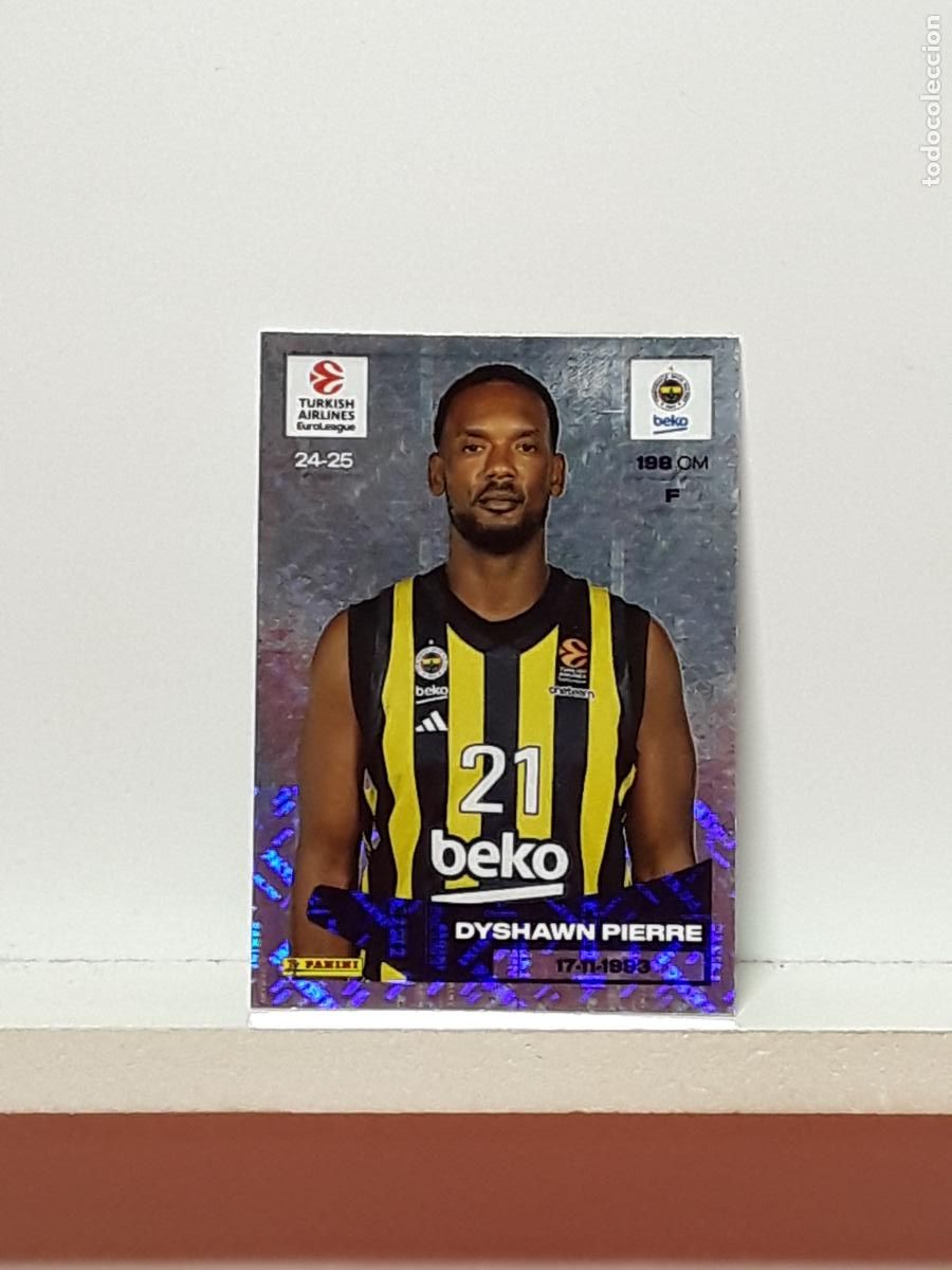 Colecionismo desportivo: EUROLIGA 2024 2025 TURKISH 24 25 PANINI BALONCESTO N 212 FENERBAHCE DYSHAWN PIERRE