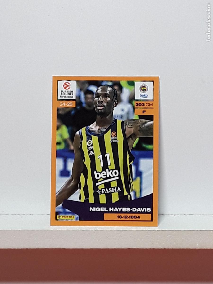 Collectionnisme sportif: EUROLIGA 2024 2025 TURKISH 24 25 PANINI BALONCESTO N 214 FENERBAHCE NIGEL HAYES-DAVIS