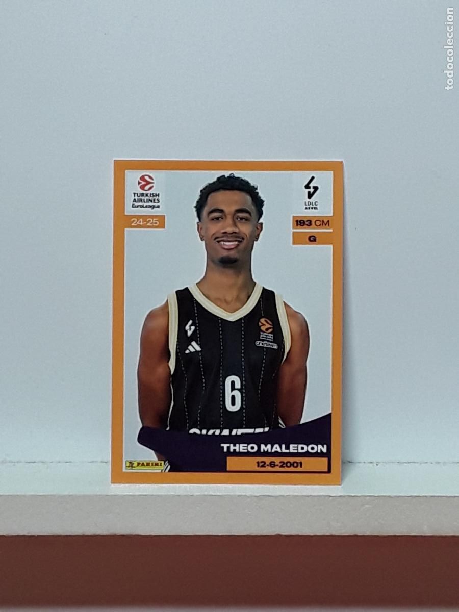 Colecionismo desportivo: EUROLIGA 2024 2025 TURKISH 24 25 PANINI BALONCESTO N 219 LDLC ASVEL THEO MALEDON