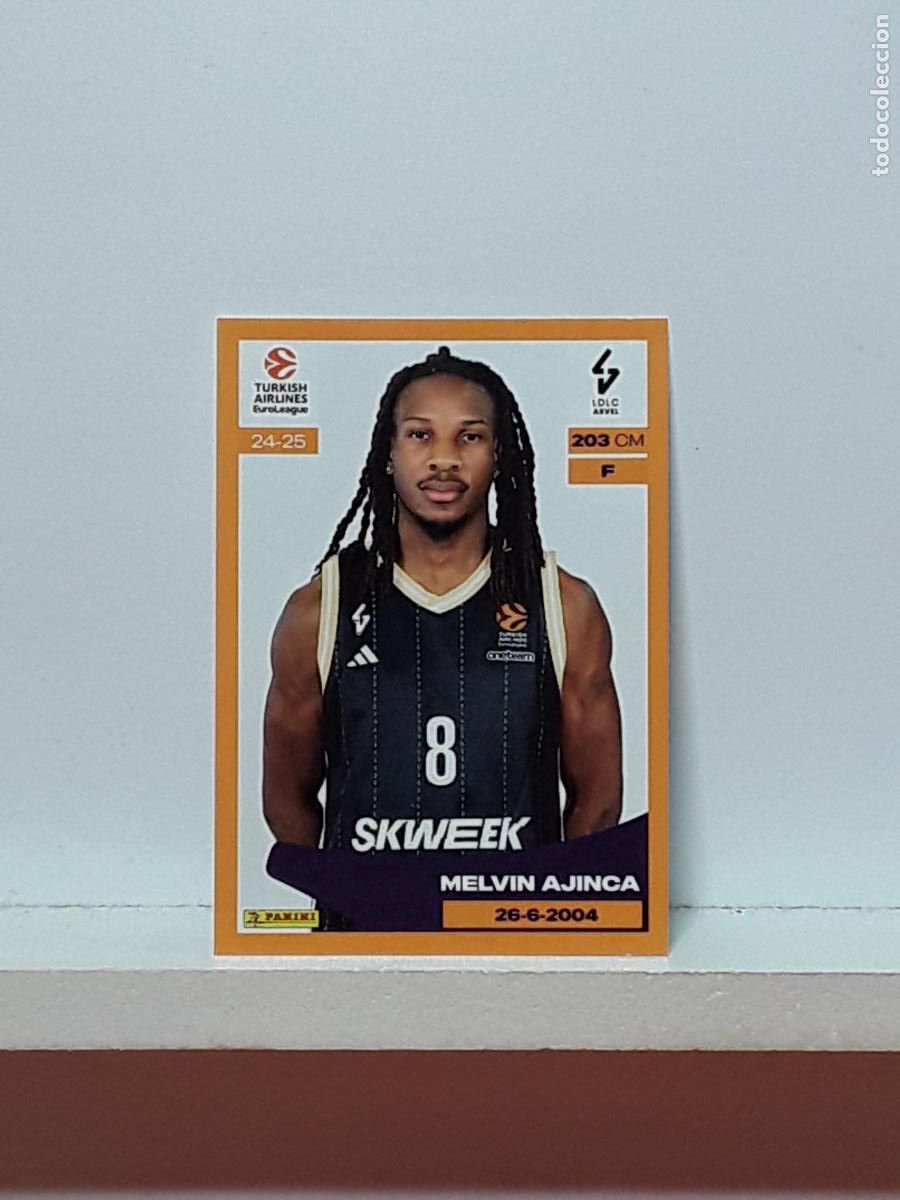 Colecionismo desportivo: EUROLIGA 2024 2025 TURKISH 24 25 PANINI BALONCESTO N 224 LDLC ASVEL MELVIN AJINCA