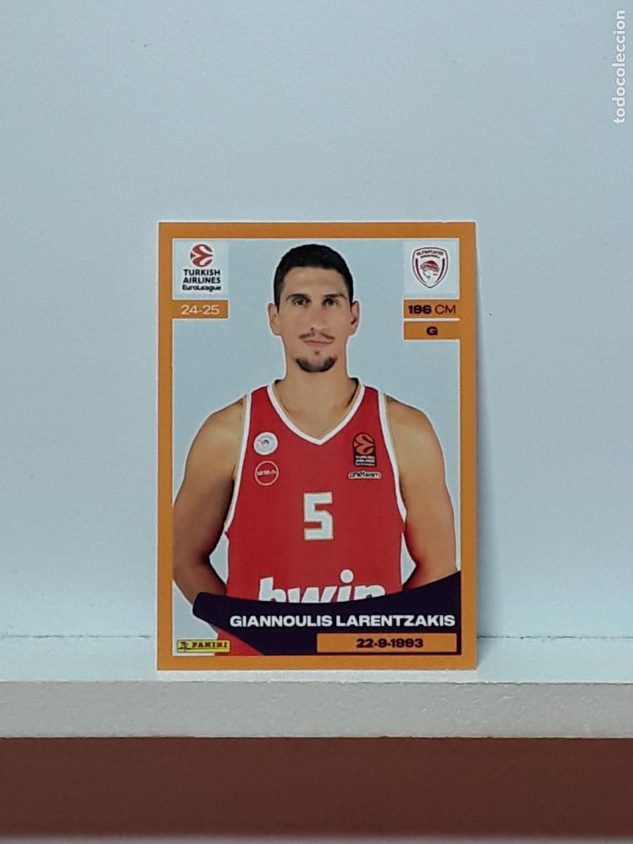 Sammelleidenschaft Sport: EUROLIGA 2024 2025 TURKISH 24 25 PANINI BALONCESTO N 254 OLYMPIACOS GIANNOULIS LARENTZAKIS