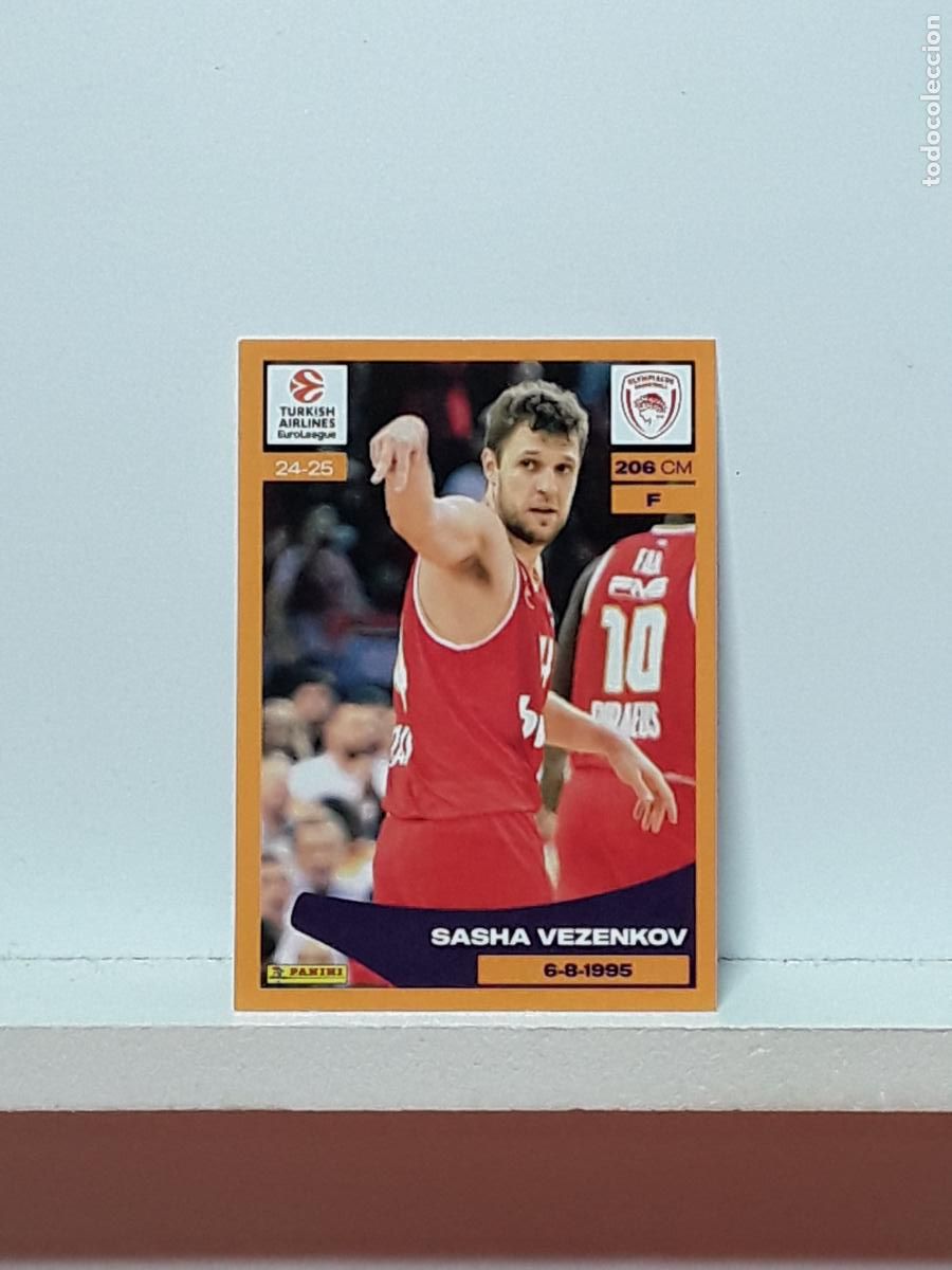 Sammelleidenschaft Sport: EUROLIGA 2024 2025 TURKISH 24 25 PANINI BALONCESTO N 259 OLYMPIACOS SASHA VEZENKOV