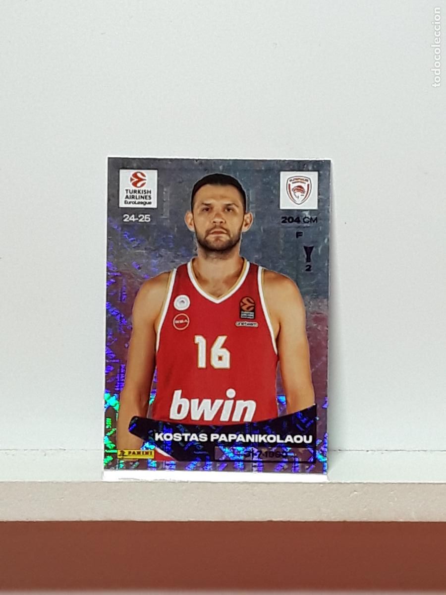 Collezionismo sportivo: EUROLIGA 2024 2025 TURKISH 24 25 PANINI BALONCESTO N 260 OLYMPIACOS KOSTAS PAPANIKOLAOU