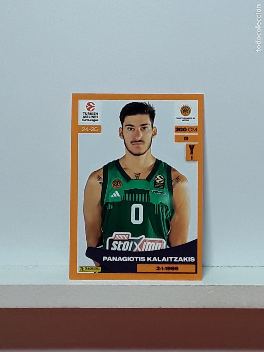 Colecionismo desportivo: EUROLIGA 2024 2025 TURKISH 24 25 PANINI BALONCESTO N 267 PANATHINAIKOS PANAGIOTIS KALAITZAKIS