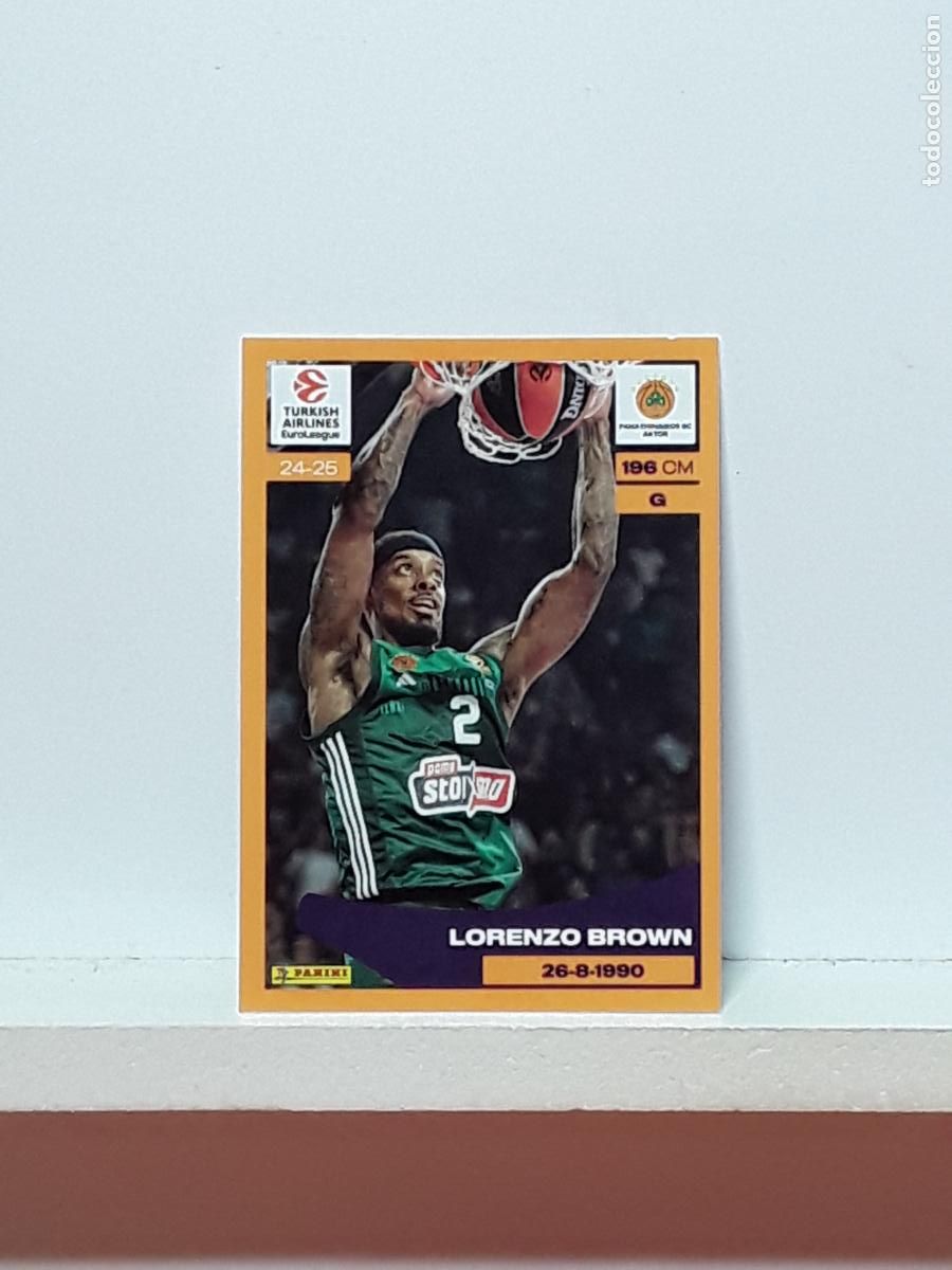 Collezionismo sportivo: EUROLIGA 2024 2025 TURKISH 24 25 PANINI BALONCESTO N 275 PANATHINAIKOS LORENZO BROWN