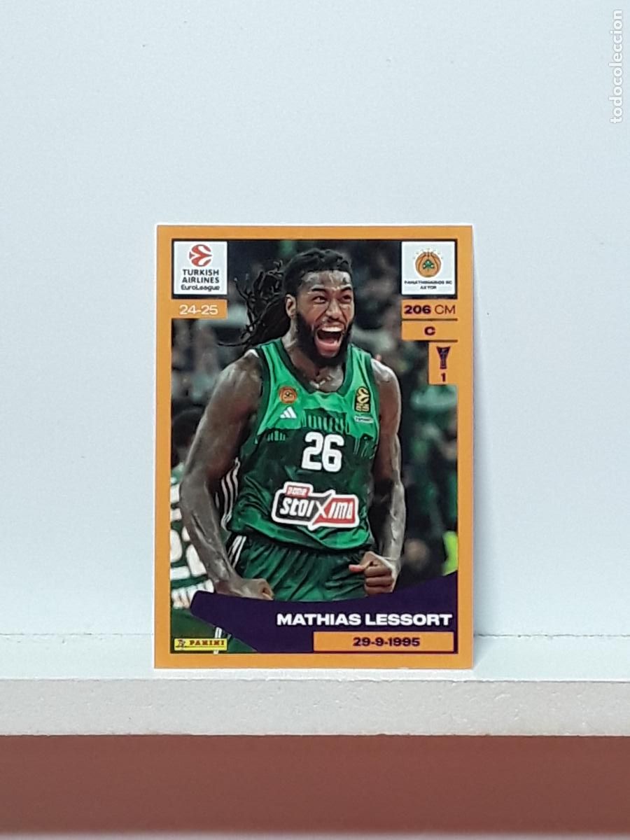 Coleccionismo deportivo: EUROLIGA 2024 2025 TURKISH 24 25 PANINI BALONCESTO N 278 PANATHINAIKOS MATHIAS LESSORT