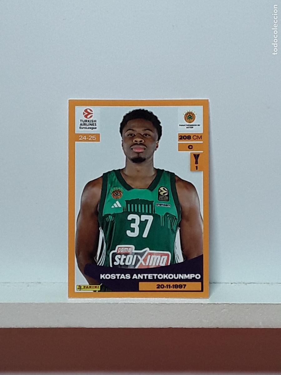 Collezionismo sportivo: EUROLIGA 2024 2025 TURKISH 24 25 PANINI BALONCESTO N 280 PANATHINAIKOS KOSTAS ANTETOKOUNMPO