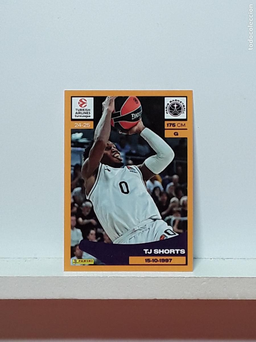 Collezionismo sportivo: EUROLIGA 2024 2025 TURKISH 24 25 PANINI BALONCESTO N 294 PARIS TJ SHORTS