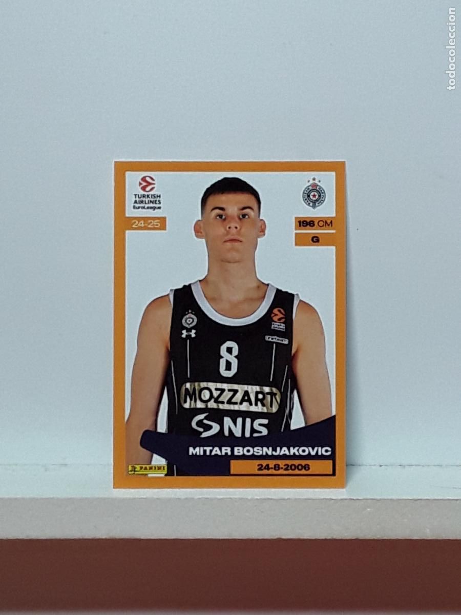 Sports collectibles: EUROLIGA 2024 2025 TURKISH 24 25 PANINI BALONCESTO N 303 PARTIZAN MITAR BOSNJAKOVIC