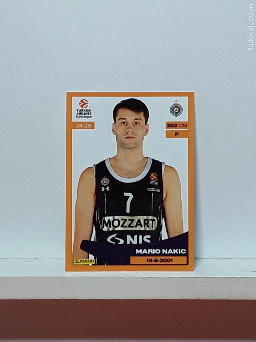 Sports collectibles: EUROLIGA 2024 2025 TURKISH 24 25 PANINI BALONCESTO N 304 PARTIZAN MARIO NAKIC