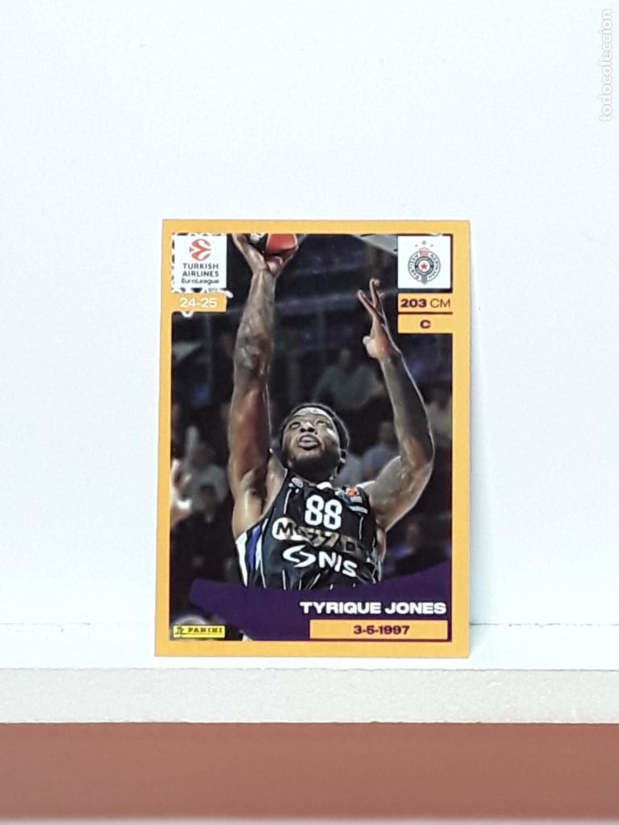 Sports collectibles: EUROLIGA 2024 2025 TURKISH 24 25 PANINI BALONCESTO N 310 PARTIZAN TYRIQUE JONES