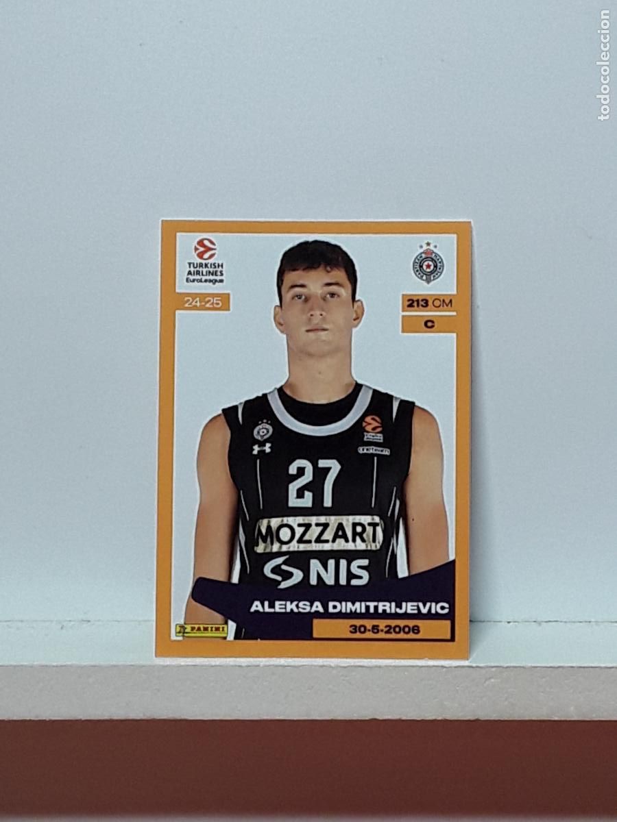 Sports collectibles: EUROLIGA 2024 2025 TURKISH 24 25 PANINI BALONCESTO N 313 PARTIZAN ALEKSA DIMITRIJEVIC