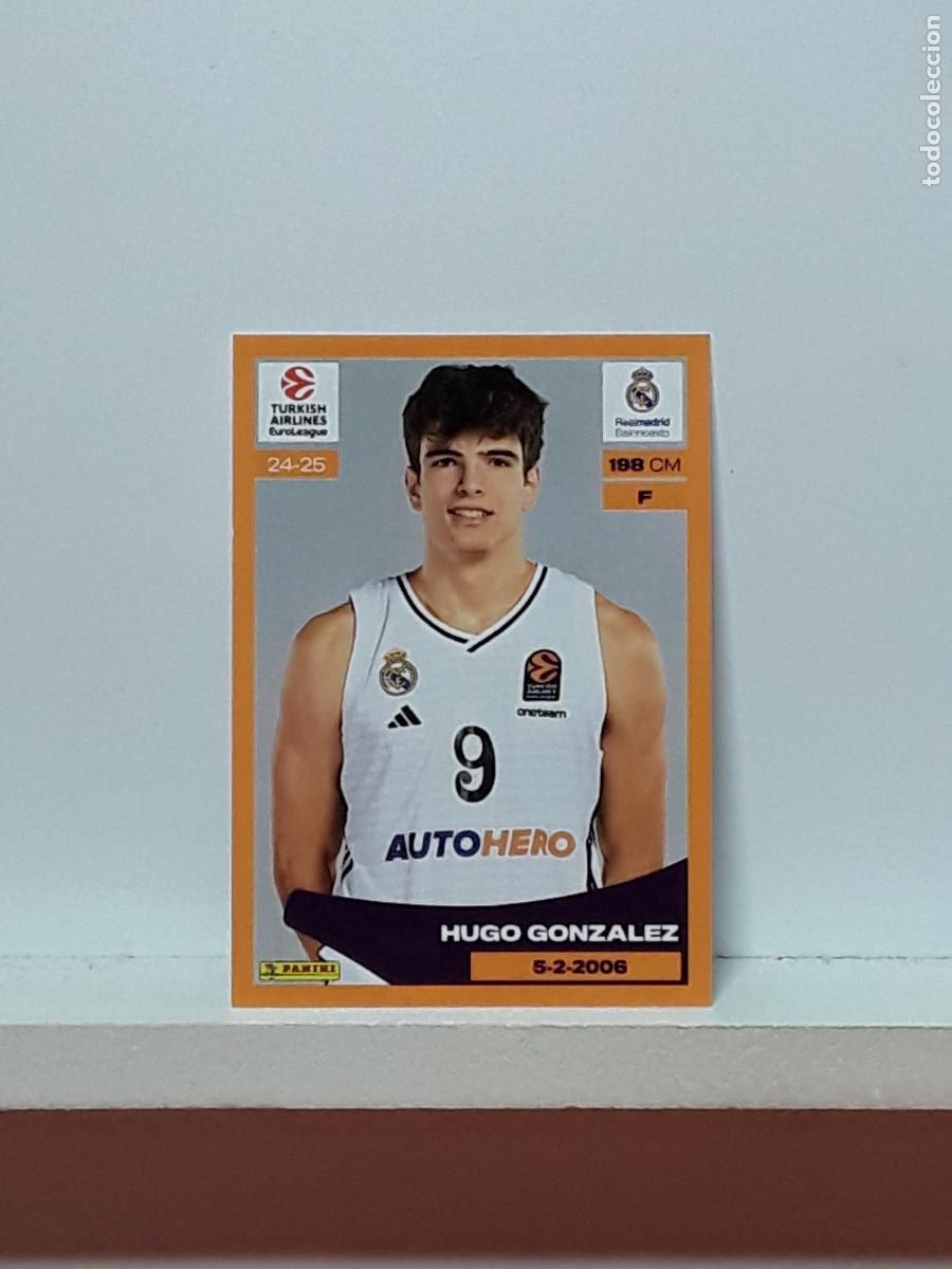 Sports collectibles: EUROLIGA 2024 2025 TURKISH 24 25 PANINI BALONCESTO N 320 REAL MADRID HUGO GONZALEZ