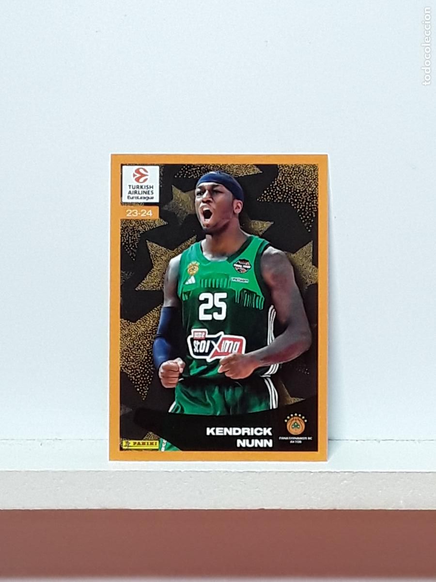 Collezionismo sportivo: EUROLIGA 2024 2025 TURKISH 24 25 PANINI BALONCESTO N 382 PANATHINAIKOS KENDRICK NUNN