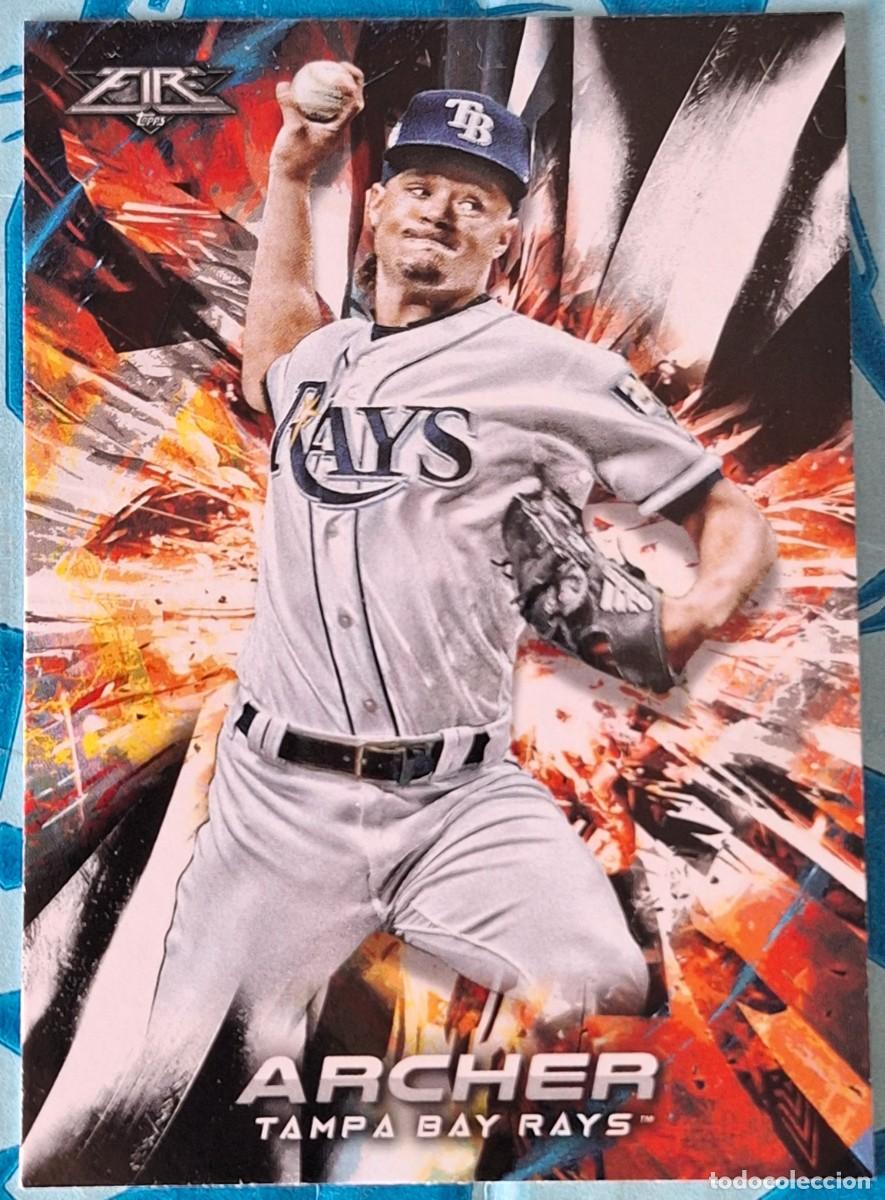 Sports collectibles: CARD TOPPS BASEBALL 2028 CHRIS ARCHER TAMPA BAY RAYS FIRE