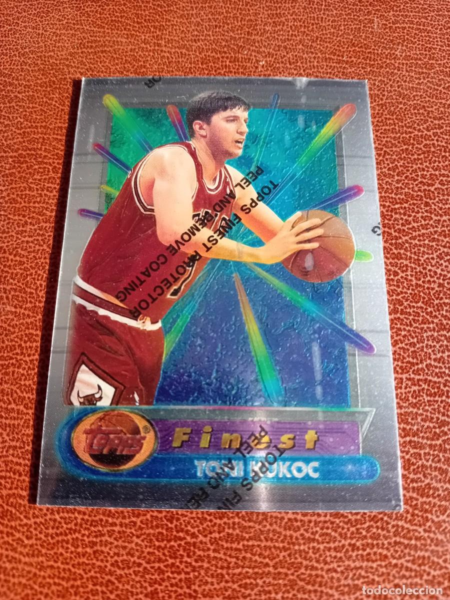 Coleccionismo deportivo: Card 320 Toni Kukoc Topps Finest 1994-95 con protector puesto a&uacute;n