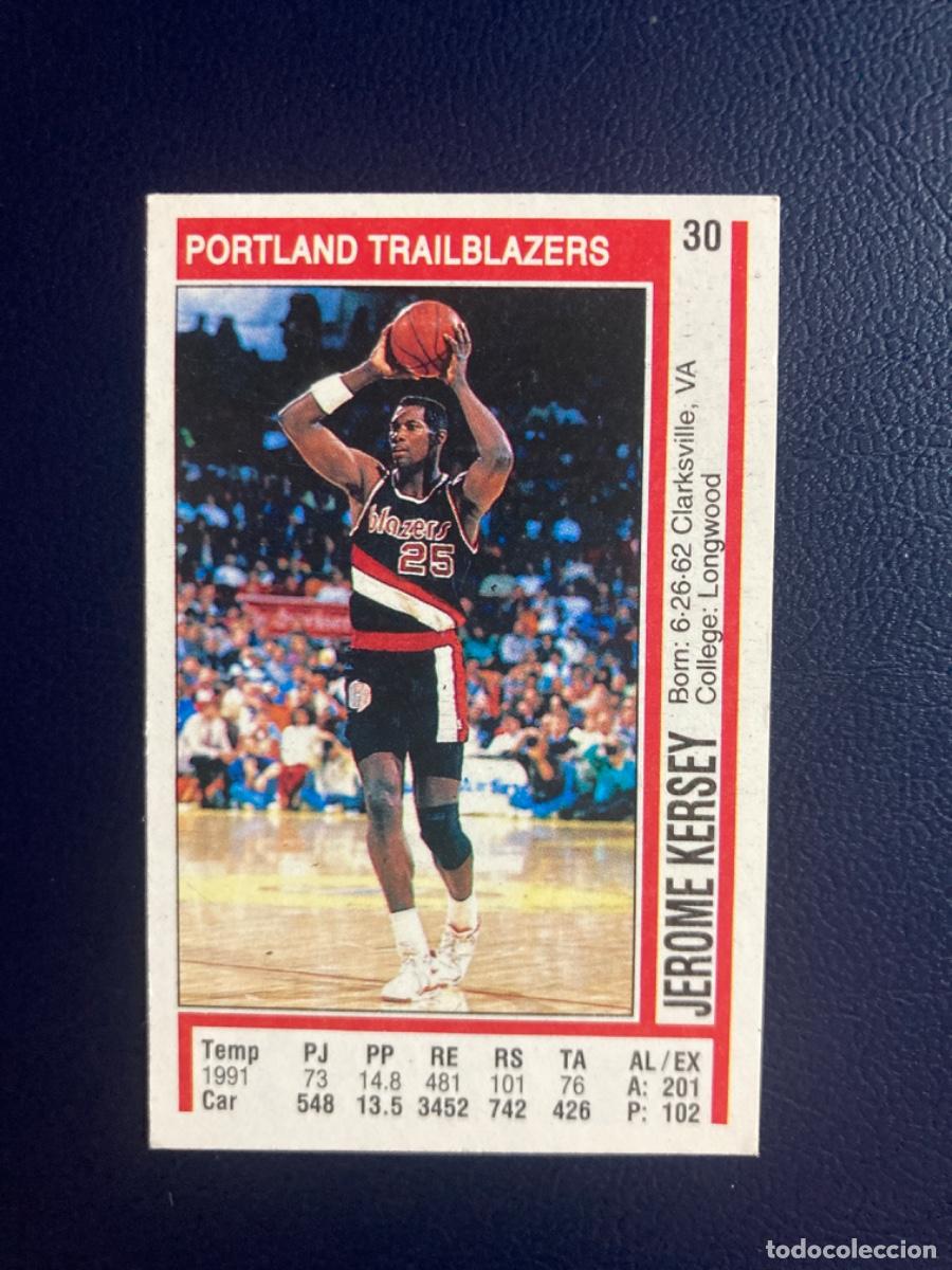 Sammelleidenschaft Sport: PANINI Basketball NBA 1991 1992 - 30 Jerome Kersey - Portland Trail Blazers - Sin pegar