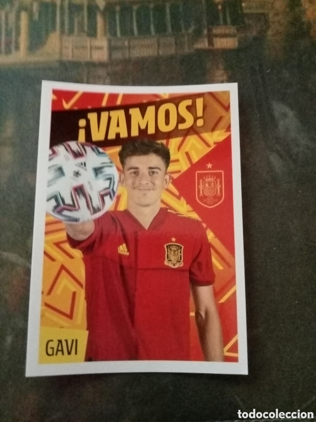 Coleccionismo deportivo: Cromo N&ordm; 28 los &iacute;dolos &rdquo;la roja&rdquo; Gavi
