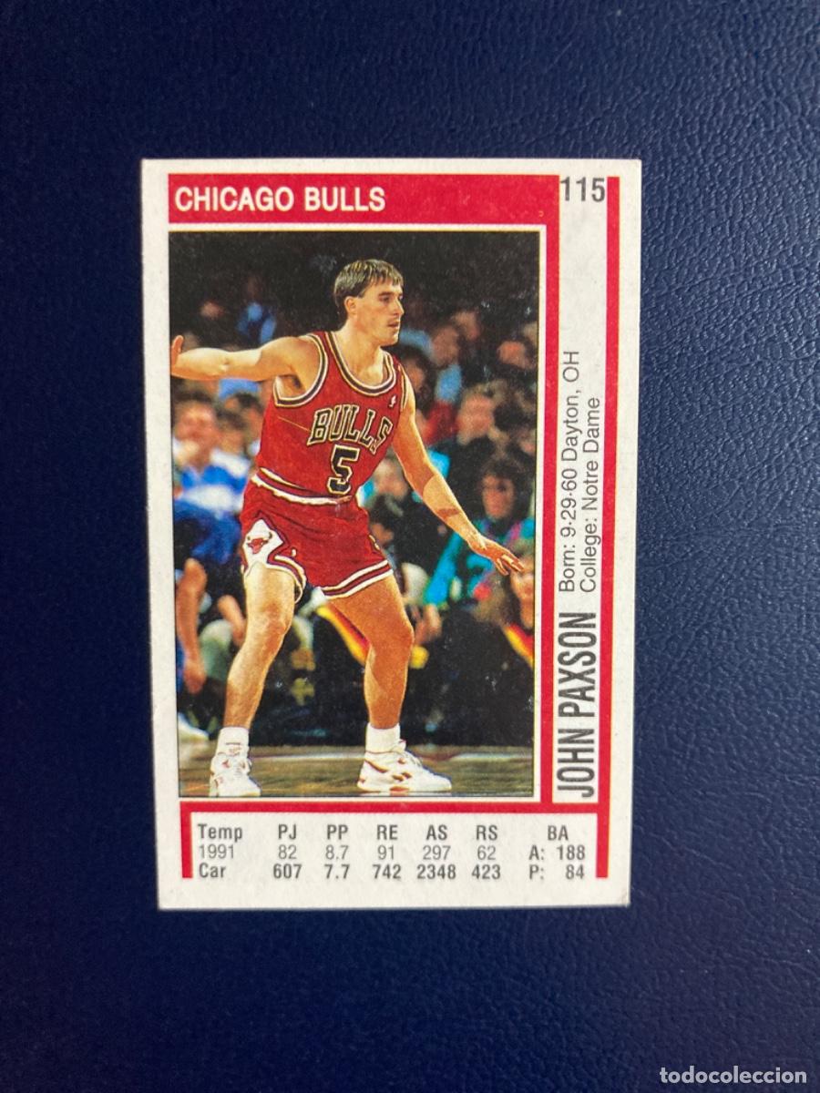 Sports collectibles: PANINI - BASKETBALL NBA 1991 1992 - Sin pegar - CHICAGO BULLS - JOHN PAXSON 115
