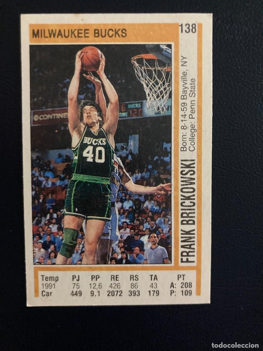 Collezionismo sportivo: PANINI - BASKETBALL NBA 1991 1992 - Sin pegar - MILWAUKEE BUCKS - FRANK BRICKOWSKI 138