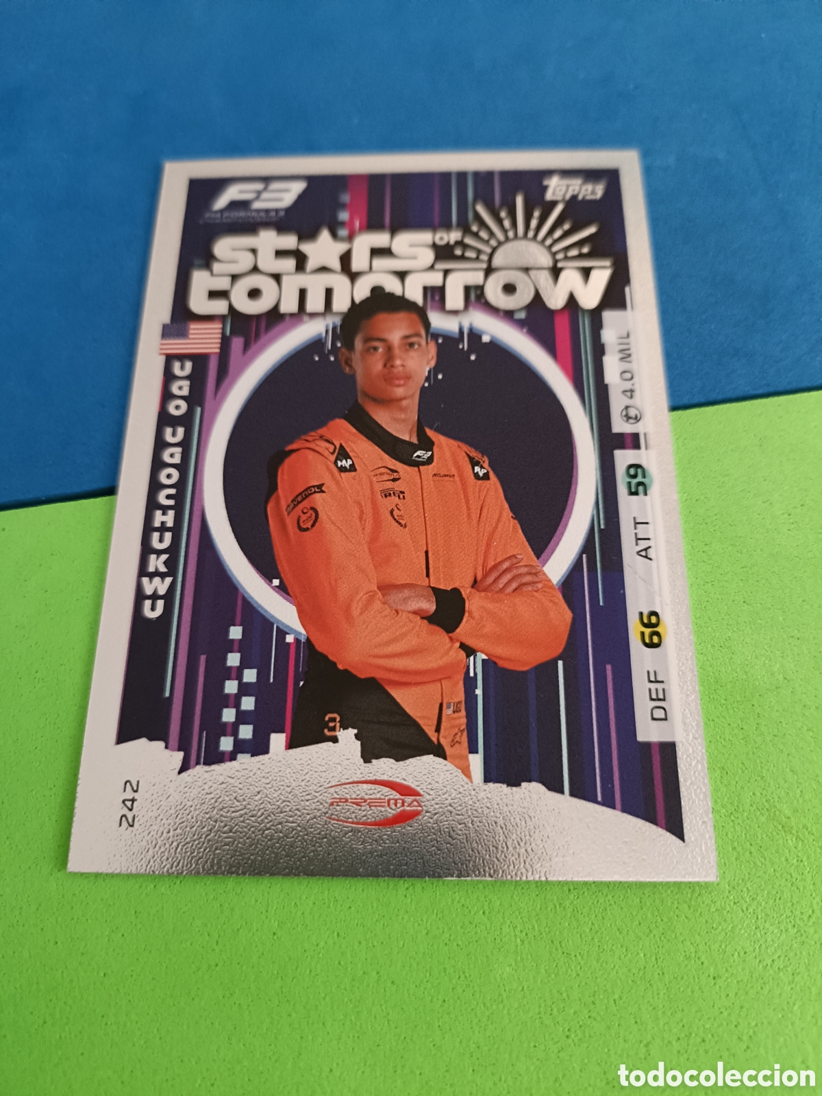 Coleccionismo deportivo: Topps TURBO ATTAX 2025 F&Oacute;RMULA 1 - Stars Tomorrow 242 Udochukwu