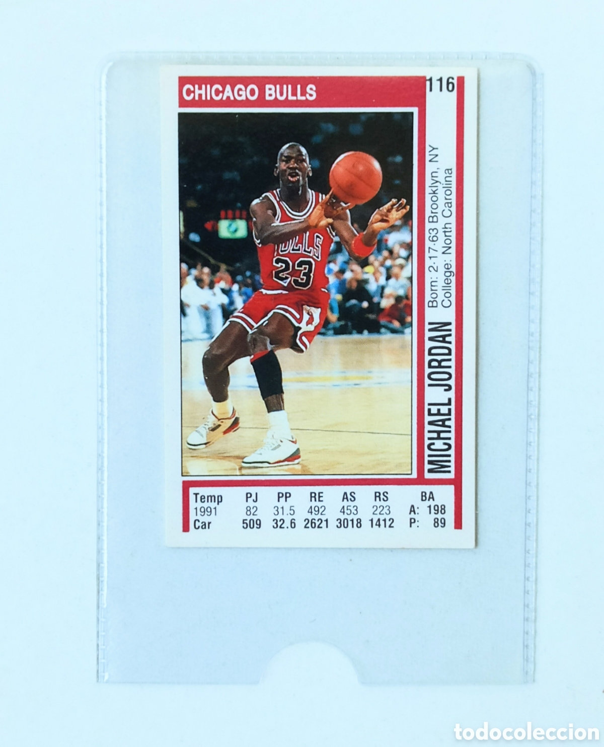 Coleccionismo deportivo: MICHAEL JORDAN 116 SIN PEGAR NBA CHICAGO BULLS 23