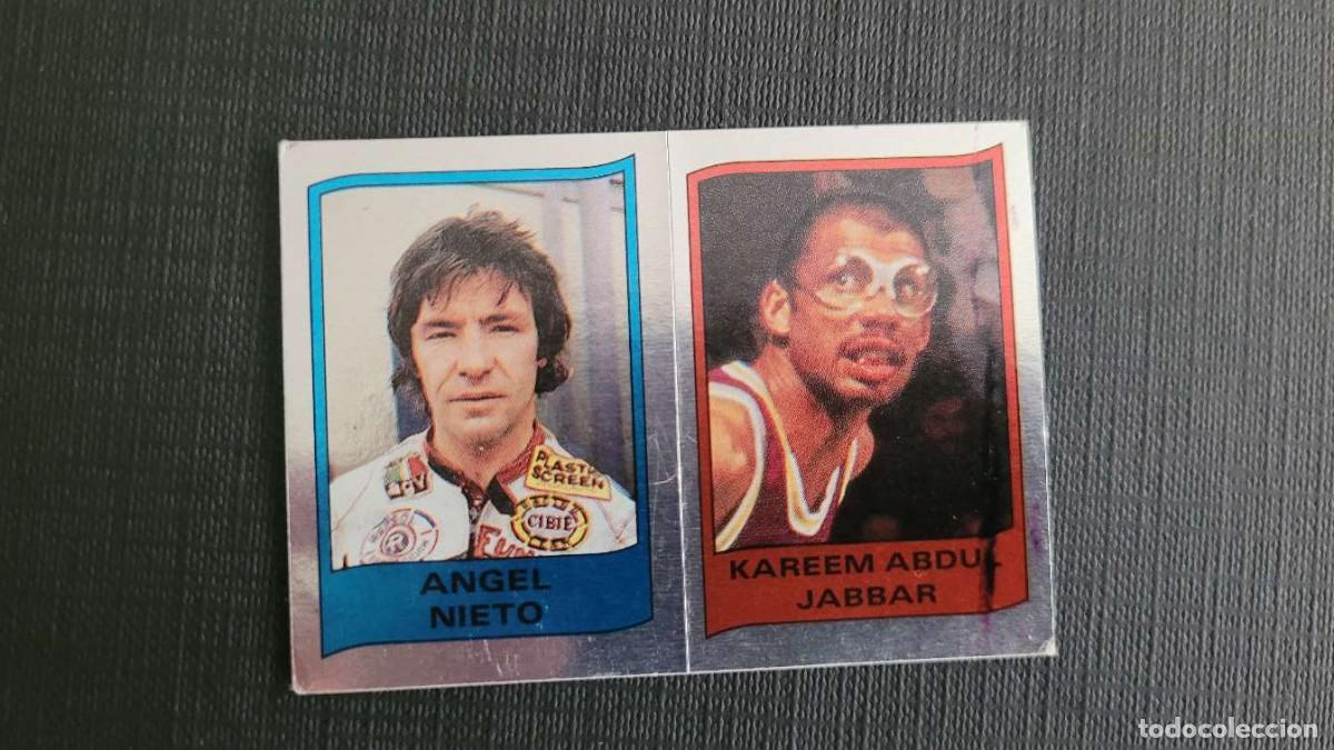 Coleccionismo deportivo: 1986 CARD NBA PANINI SUPERSPORT KAREEM ABDUL JABBAR LOS ANGELES LAKERS # 107 ANGEL NIETO