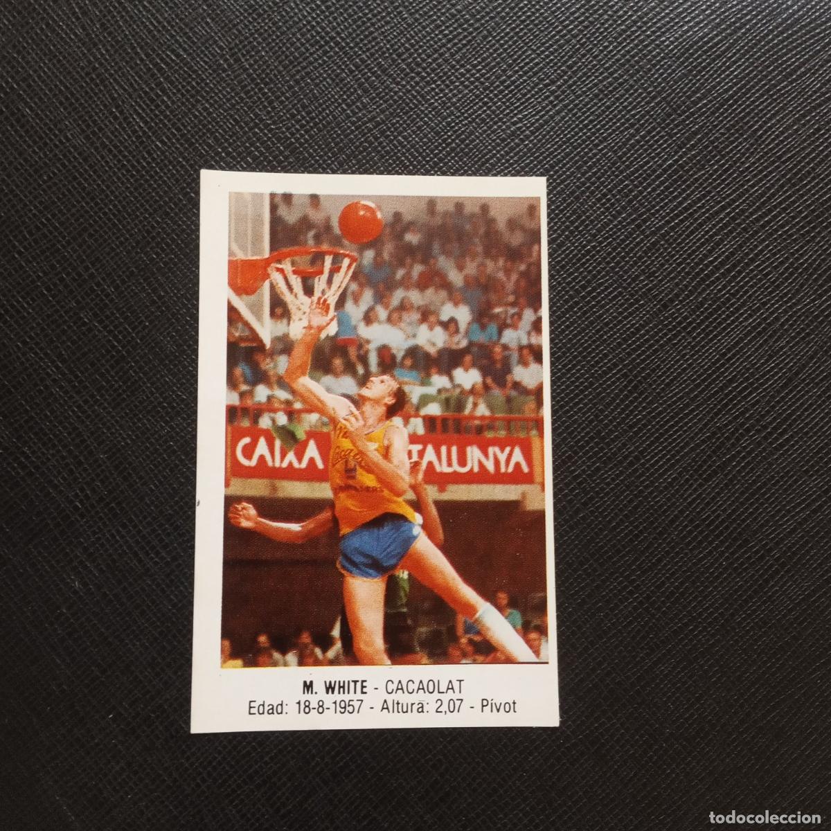Sports collectibles: 19 W WHITE CACAOLAT MERCHANTE 1987 1988 CROMO 87 88 BALONCESTO - SIN PEGAR - A191 PG10