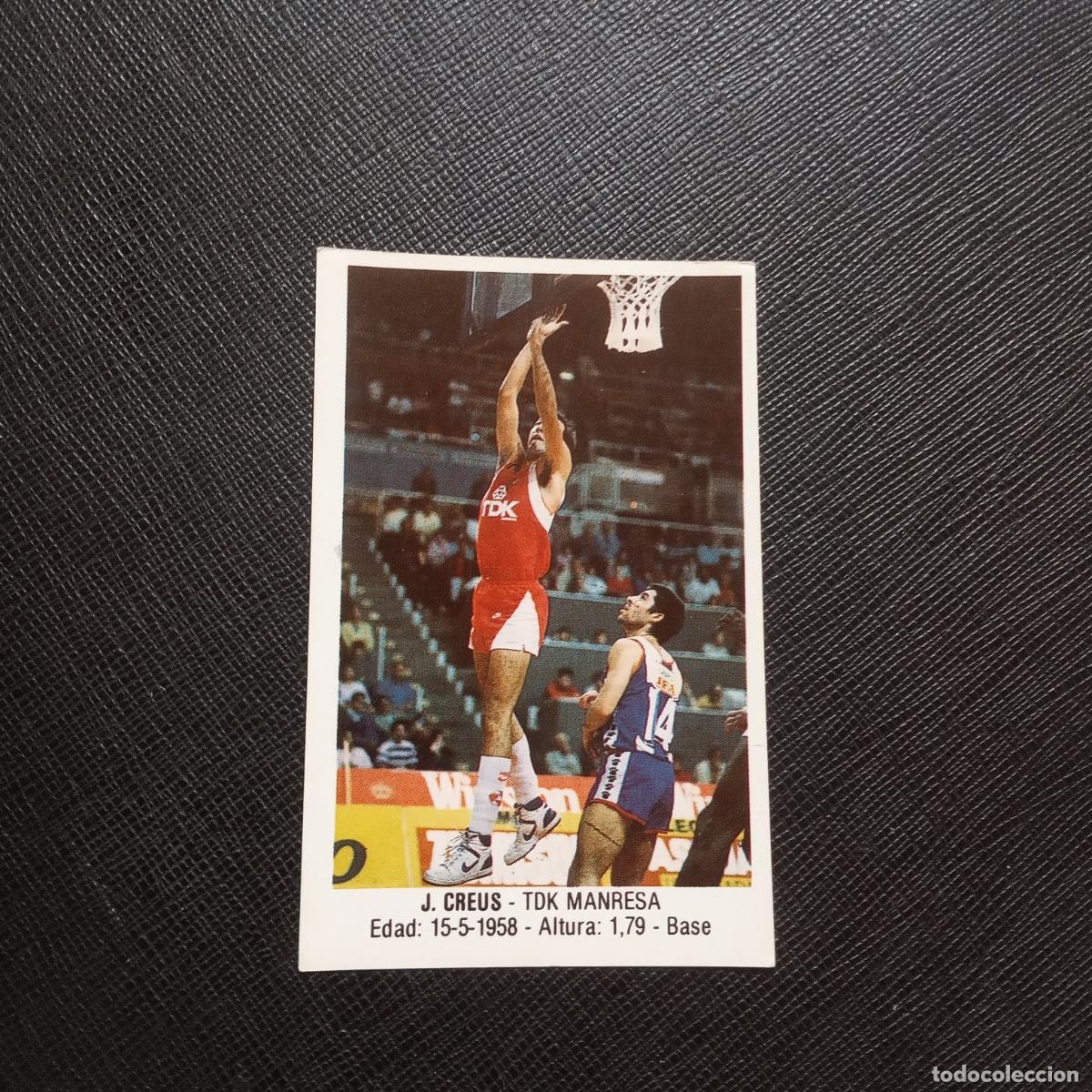 Sports collectibles: 99 J CREUS TDK MANRESA MERCHANTE 1987 1988 CROMO 87 88 BALONCESTO - SIN PEGAR - A191 PG154