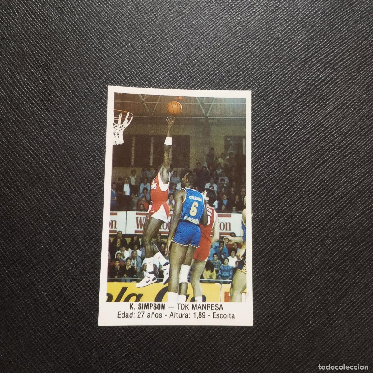 Sports collectibles: 103 K SIMPSON TDK MANRESA MERCHANTE 1987 1988 CROMO 87 88 BALONCESTO - SIN PEGAR - A191 PG154