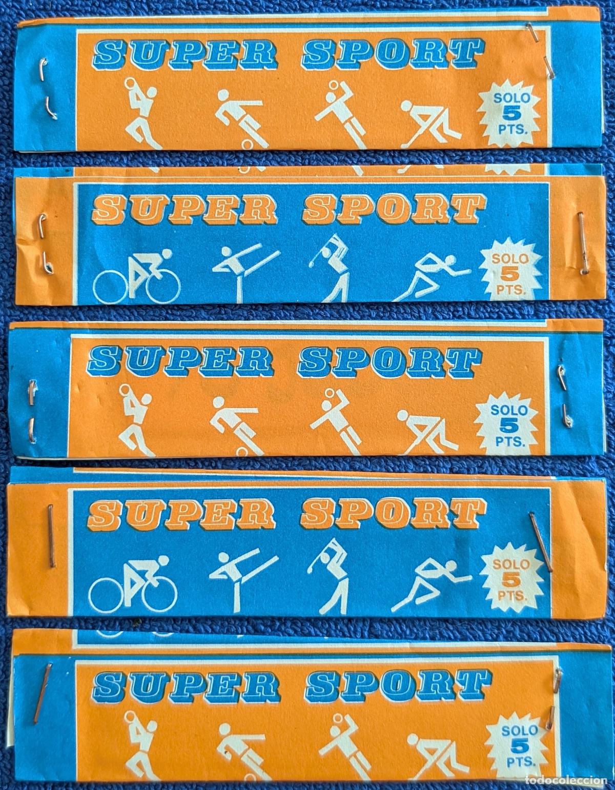 Sports collectibles: Lote de 5 sobres cerrados de Super Sport