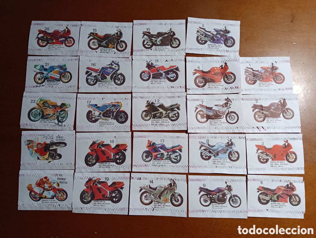Sports collectibles: 24 CROMOS DIFERENTES TODO MOTO CON REGALO