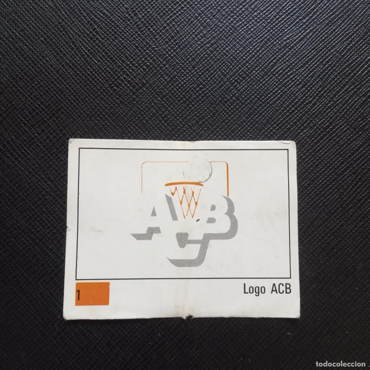 Sports collectibles: 1 LOGO ACB PANINI BASKET 90 LIGA ACB BALONCESTO 1990 CROMO - SIN PEGAR - A199 PG1