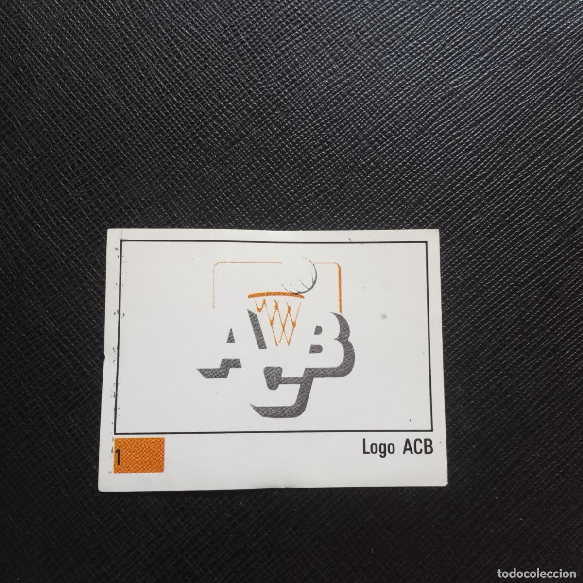 Sports collectibles: 1 LOGO ACB PANINI BASKET 90 LIGA ACB BALONCESTO 1990 CROMO - SIN PEGAR - A199 PG1 B