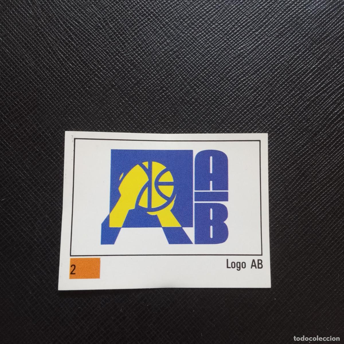 Sports collectibles: 2 LOGO AB PANINI BASKET 90 LIGA ACB BALONCESTO 1990 CROMO - SIN PEGAR - A199 PG1