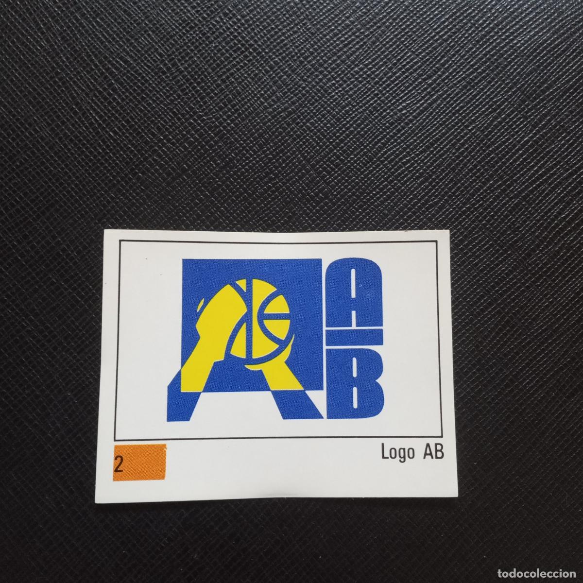 Sports collectibles: 2 LOGO AB PANINI BASKET 90 LIGA ACB BALONCESTO 1990 CROMO - SIN PEGAR - A199 PG1 B