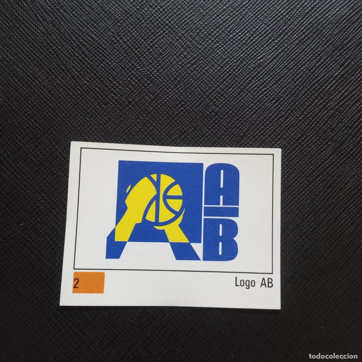 Sports collectibles: 2 LOGO AB PANINI BASKET 90 LIGA ACB BALONCESTO 1990 CROMO - SIN PEGAR - A199 PG10
