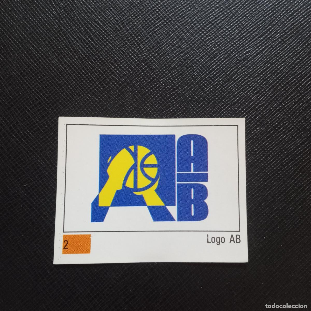 Sports collectibles: 2 LOGO AB PANINI BASKET 90 LIGA ACB BALONCESTO 1990 CROMO - SIN PEGAR - A199 PG28