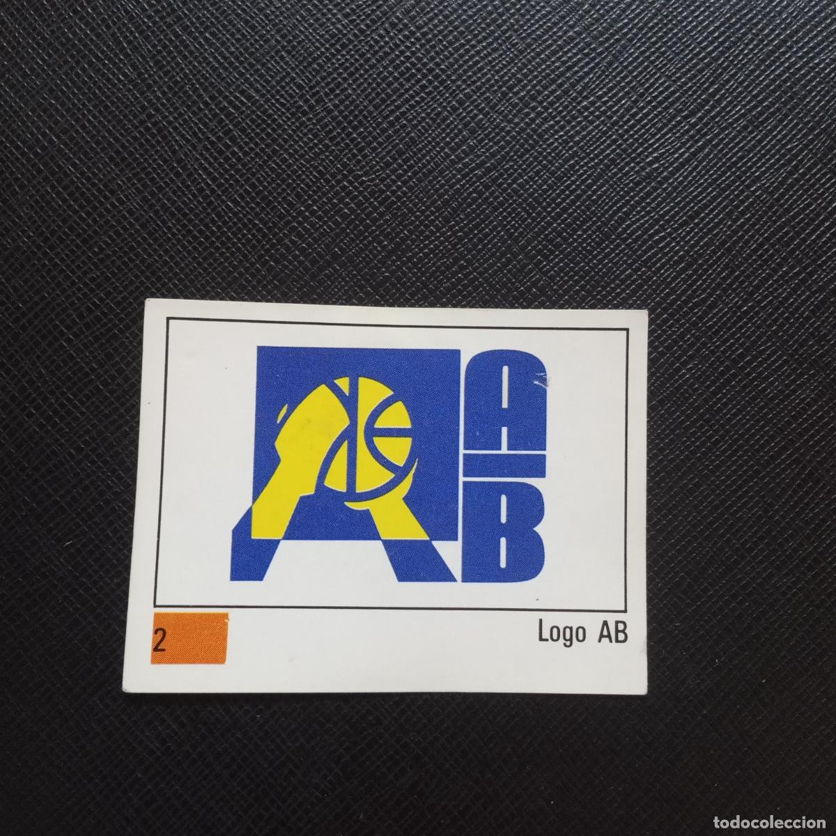 Sports collectibles: 2 LOGO AB PANINI BASKET 90 LIGA ACB BALONCESTO 1990 CROMO - SIN PEGAR - A199 PG28 B
