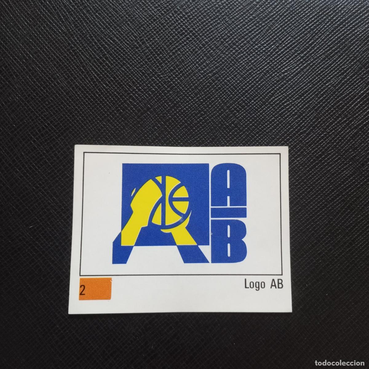 Sports collectibles: 2 LOGO AB PANINI BASKET 90 LIGA ACB BALONCESTO 1990 CROMO - SIN PEGAR - A199 PG19 B
