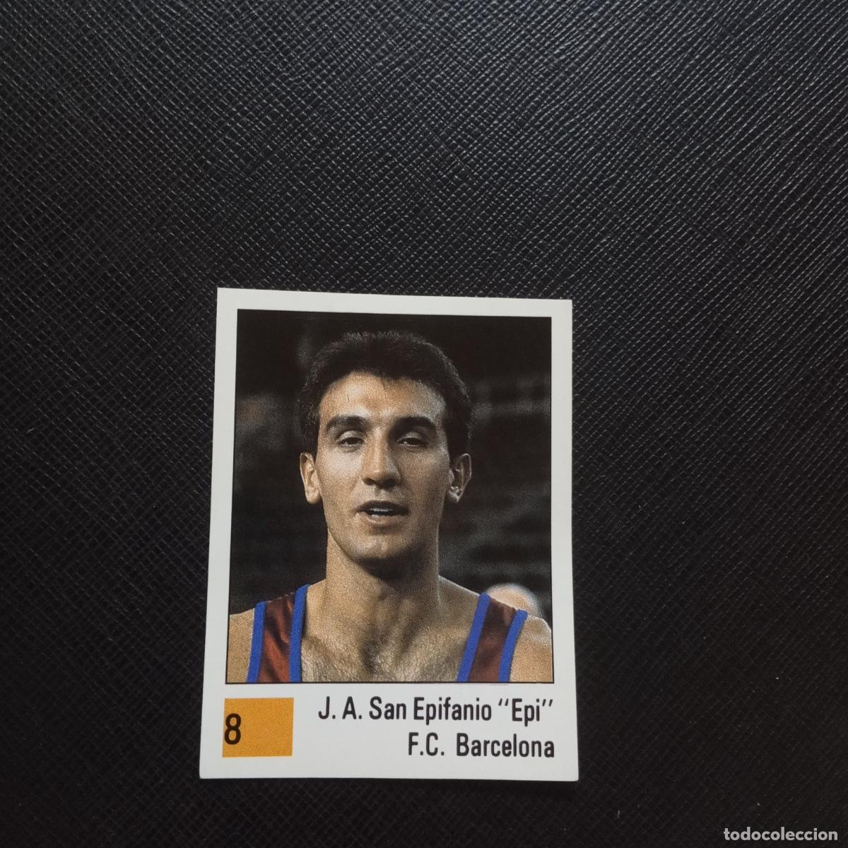 Sports collectibles: 8 SAN EPIFANIO EPI BARCELONA PANINI BASKET 90 LIGA ACB BALONCESTO 1990 CROMO - SIN PEGAR - A199 PG1