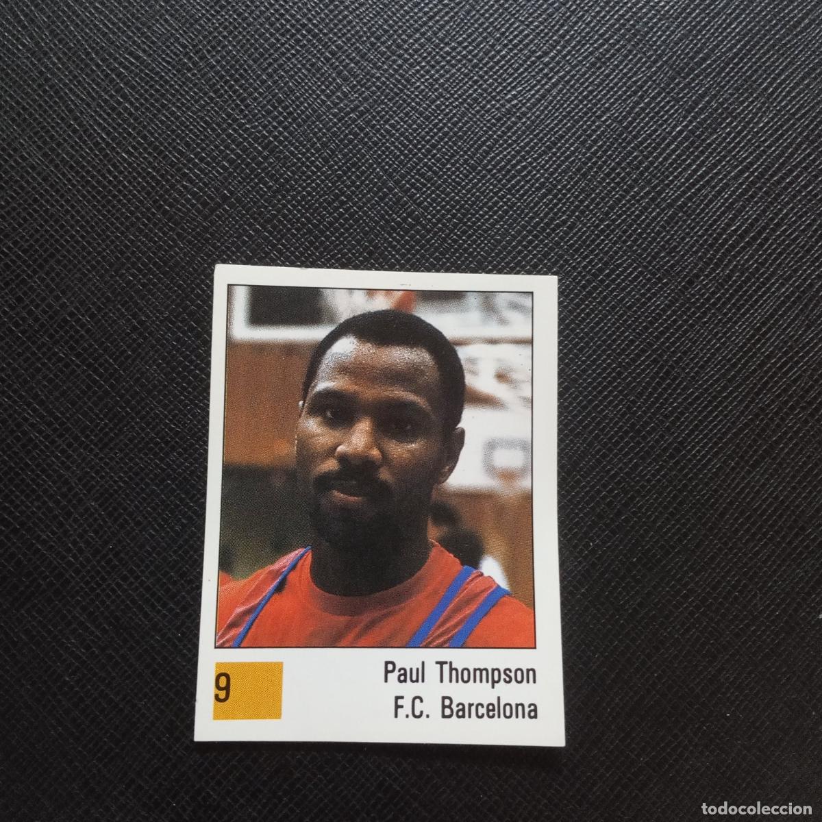 Sports collectibles: 9 PAUL THOMPSON BARCELONA PANINI BASKET 90 LIGA ACB BALONCESTO 1990 CROMO - SIN PEGAR - A199 PG10
