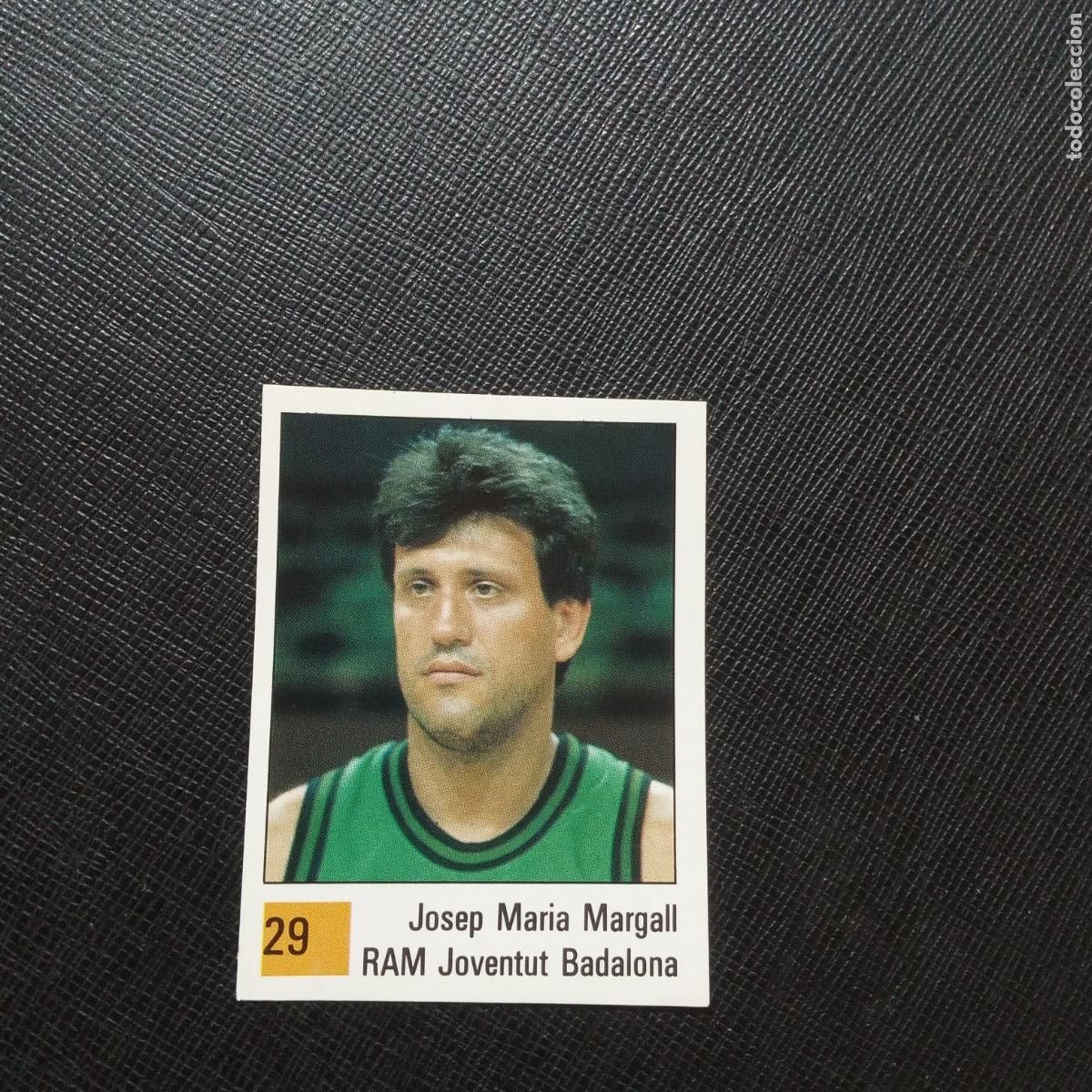 Sports collectibles: 29 JOSEP MARIA MARGALL JOVENTUT PANINI BASKET 90 LIGA ACB BALONCESTO 1990 - SIN PEGAR - A199 PG28