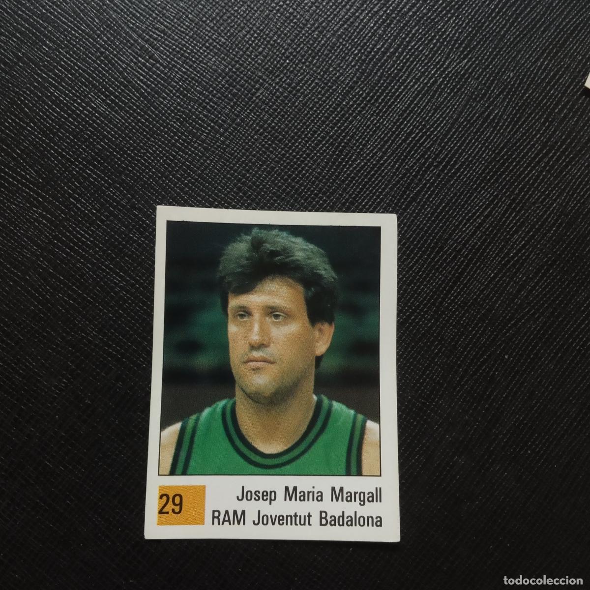 Collezionismo sportivo: 29 JOSEP MARIA MARGALL JOVENTUT PANINI BASKET 90 LIGA ACB BALONCESTO 1990 - SIN PEGAR - A199 PG28 B