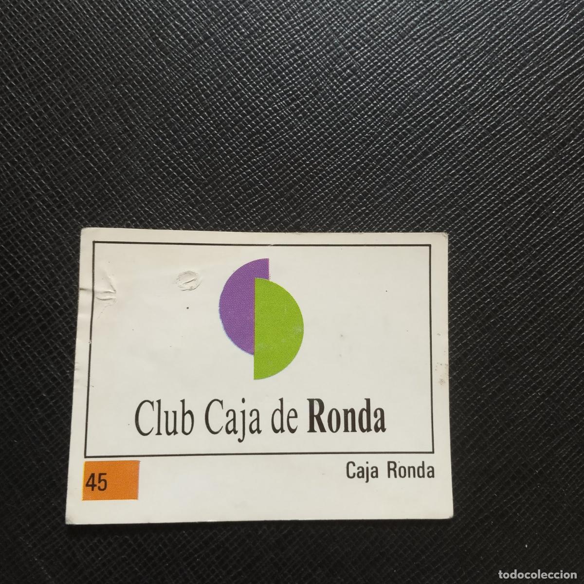 Coleccionismo deportivo: 45 ESCUDO CAJA RONDA PANINI BASKET 90 LIGA ACB BALONCESTO 1990 - SIN PEGAR - A199 PG64 B