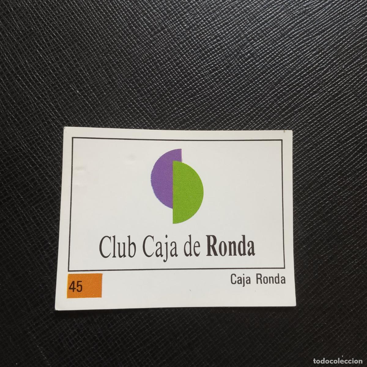 Coleccionismo deportivo: 45 ESCUDO CAJA RONDA PANINI BASKET 90 LIGA ACB BALONCESTO 1990 - SIN PEGAR - A199 PG46 B