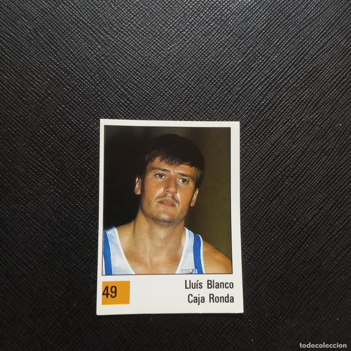 Coleccionismo deportivo: 49 LLUIS BLANCO CAJA RONDA PANINI BASKET 90 LIGA ACB BALONCESTO 1990 - SIN PEGAR - A199 PG46