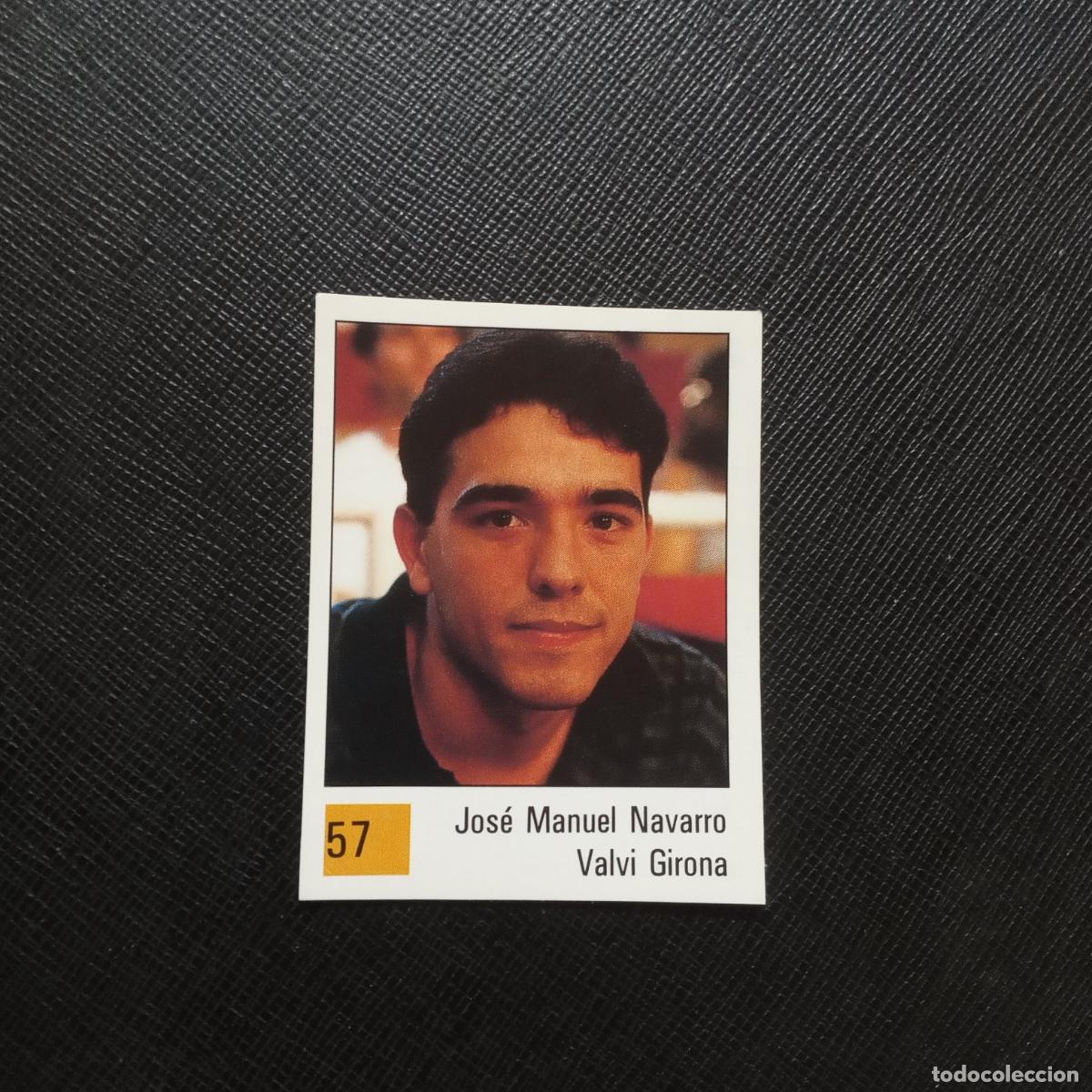 Coleccionismo deportivo: 57 MANUEL NAVARRO VALVI GIRONA PANINI BASKET 90 LIGA ACB BALONCESTO 1990 - SIN PEGAR - A199 PG55