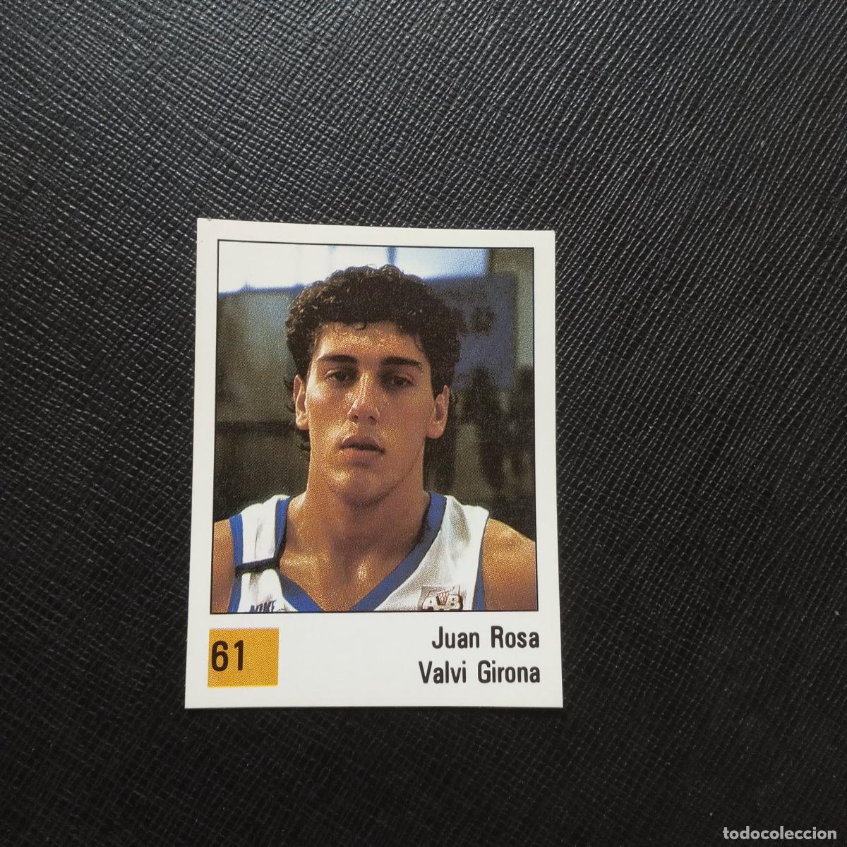 Coleccionismo deportivo: 61 JUAN ROSA VALVI GIRONA PANINI BASKET 90 LIGA ACB BALONCESTO 1990 - SIN PEGAR - A199 PG64