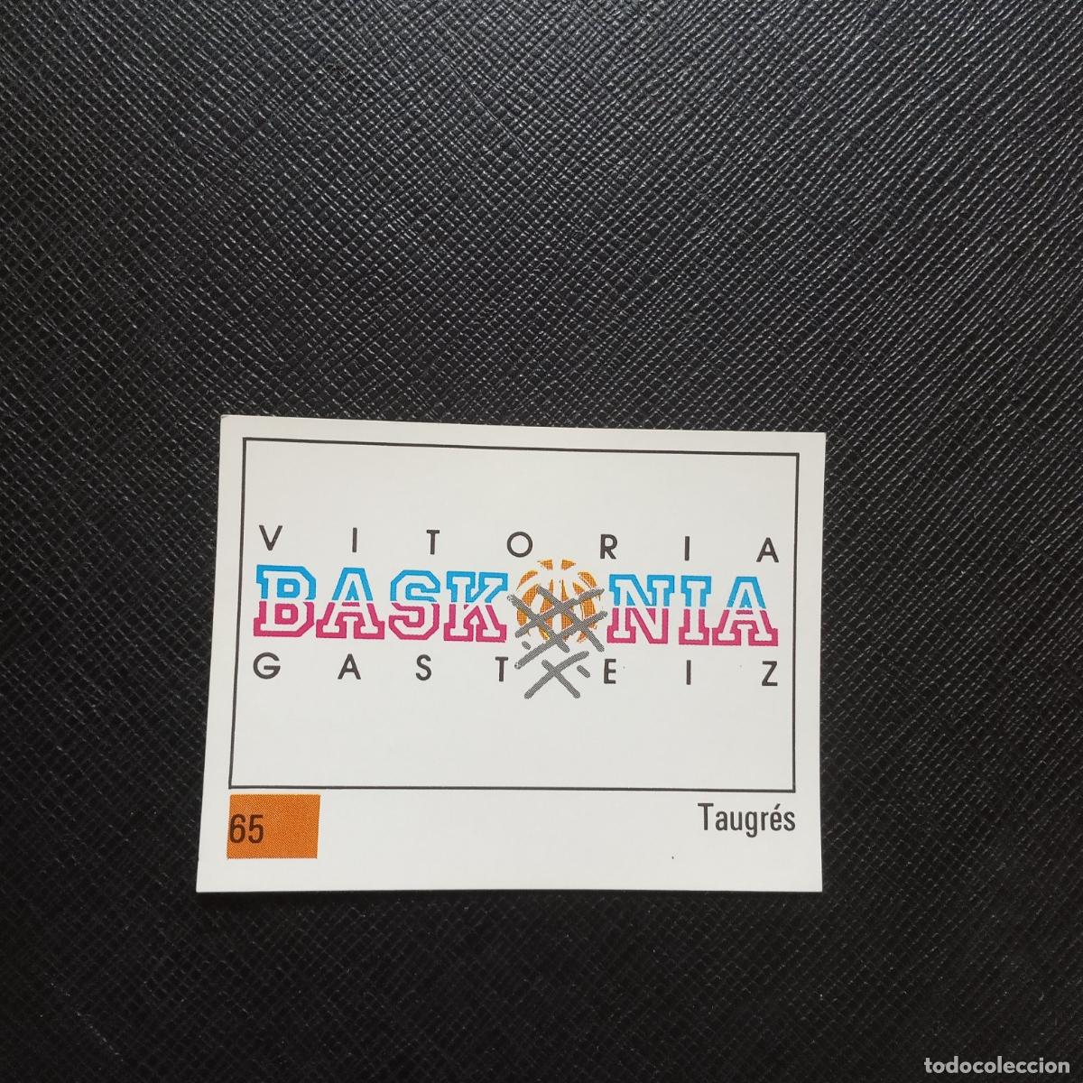 Coleccionismo deportivo: 65 ESCUDO TAUGRES PANINI BASKET 90 LIGA ACB BALONCESTO 1990 - SIN PEGAR - A199 PG73